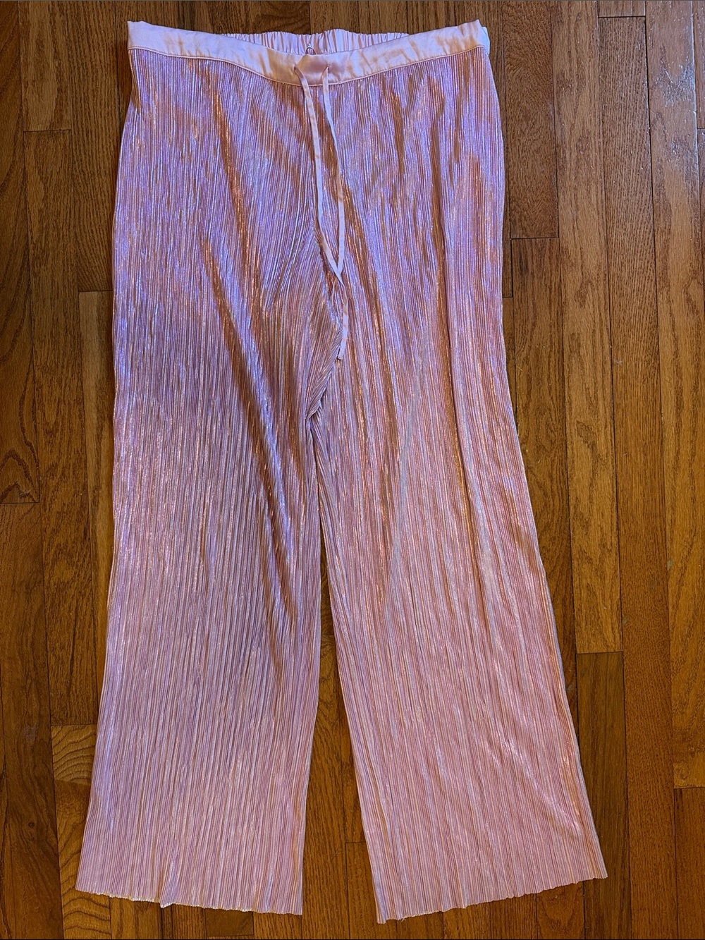 Victoria's Secret Pink Metallic Pleated Lounge Pants